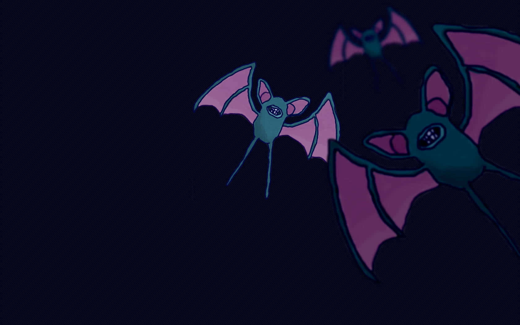 Three Pokemon Golbat Artwork Wallpaper