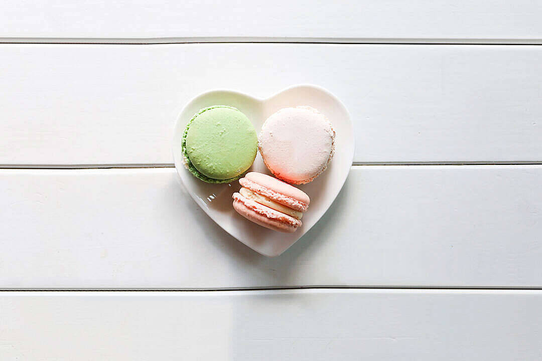 Three Sweet Macarons Wallpaper