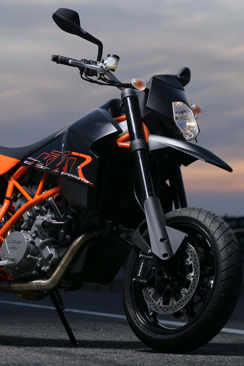 Thrilling Speed Adventure - Ktm Sports Motorcycle Wallpaper