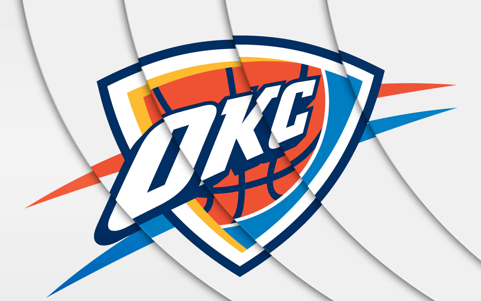 Thunderous Energy: The Proud Logo Of Oklahoma City Thunders Wallpaper