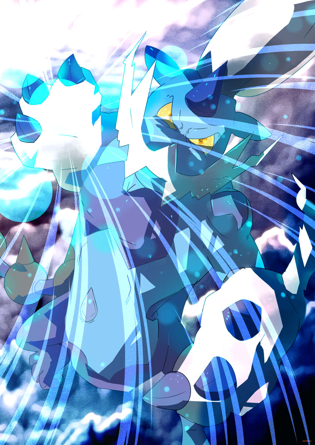 Thundurus Using His Powers Wallpaper