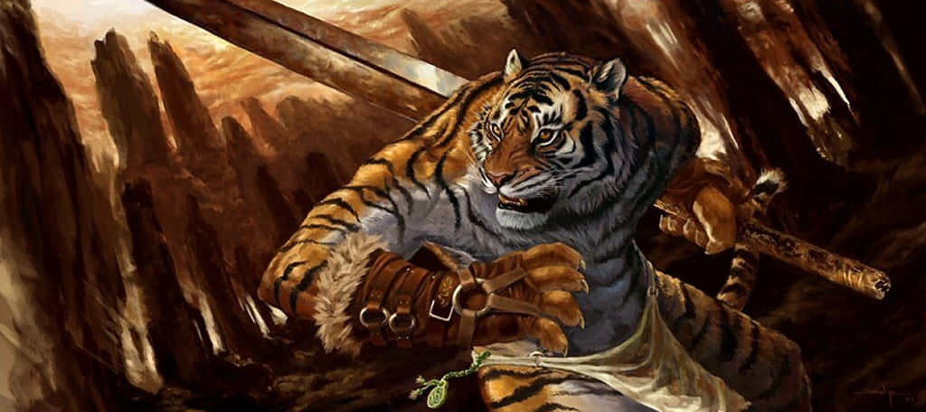 Tiger_ Warrior_ Fantasy_ Artwork Wallpaper