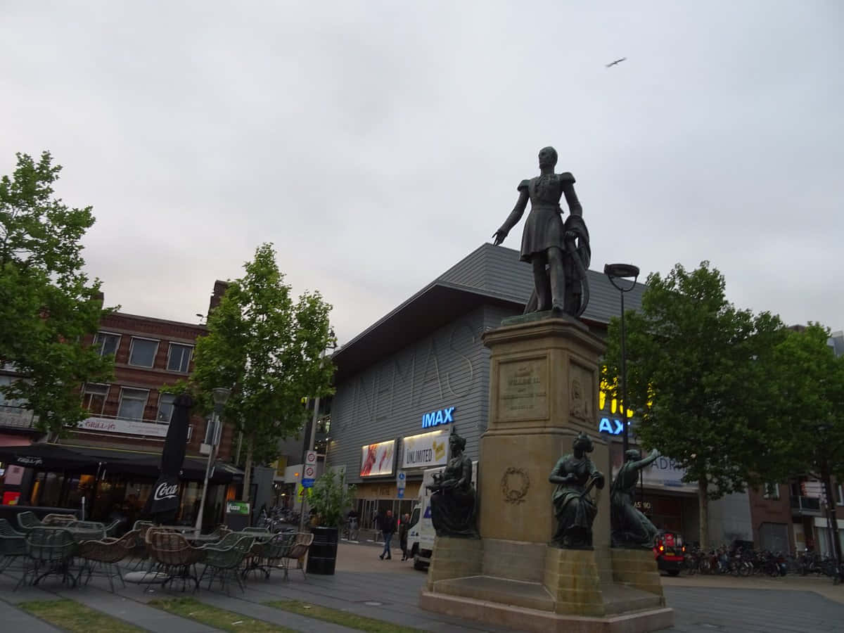 Tilburg City Center Statueand I M A X Wallpaper