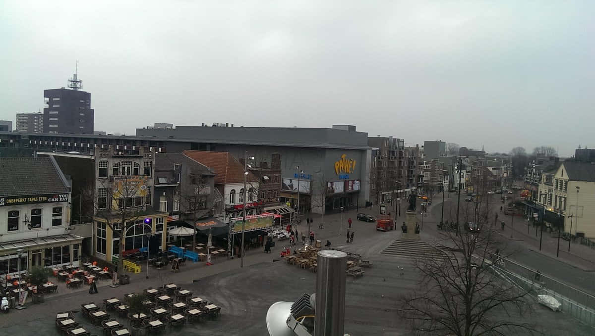 Tilburg City Center View Wallpaper