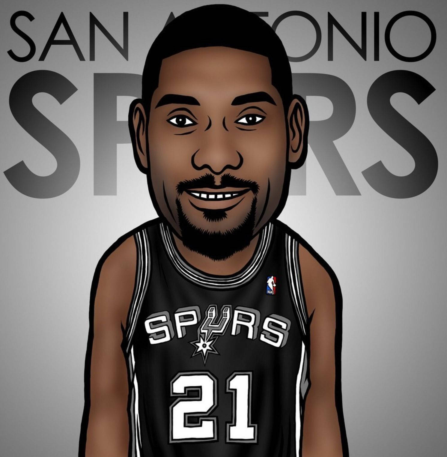 Tim Duncan Cartoon Wallpaper