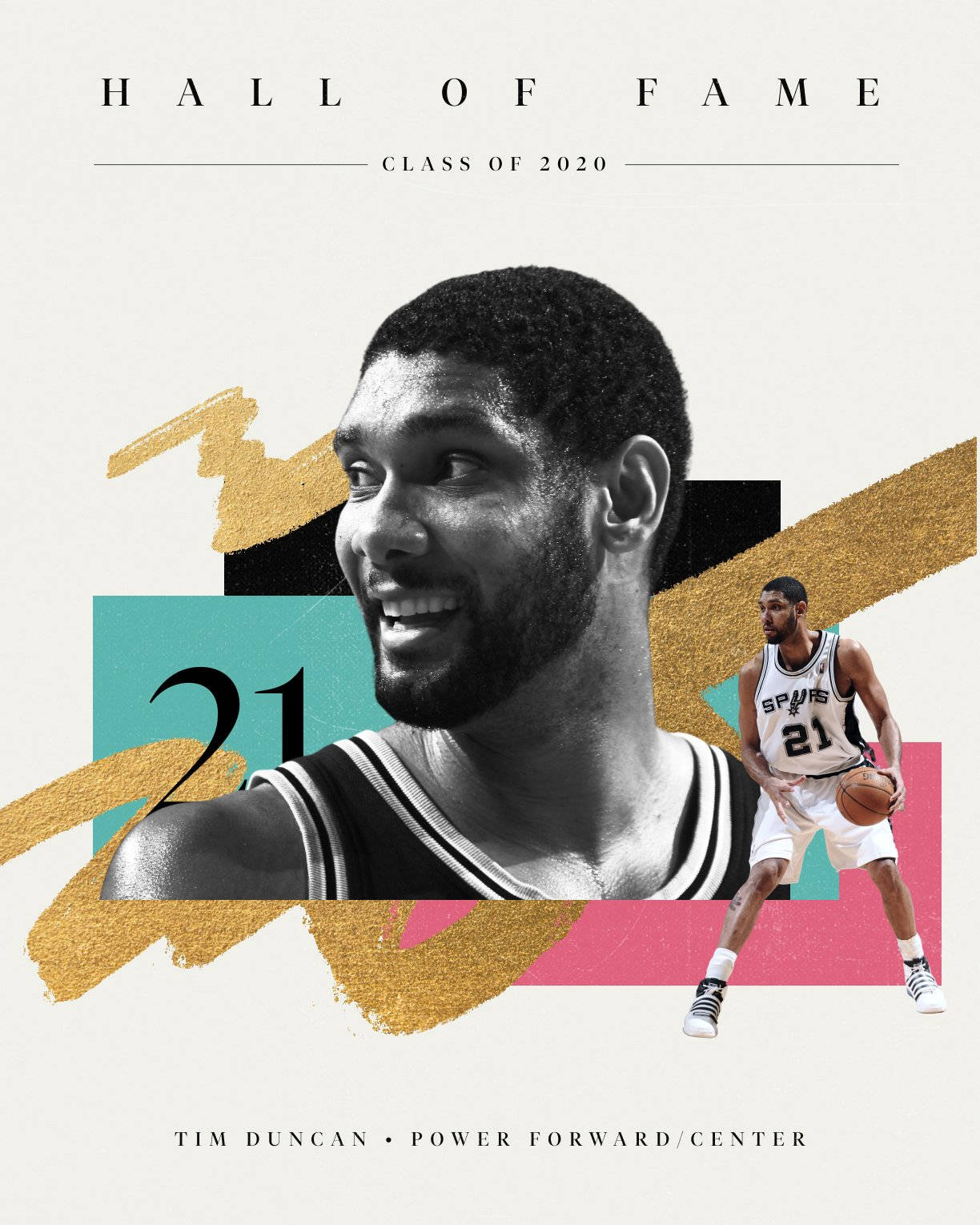 Tim Duncan Hall Of Fame Wallpaper