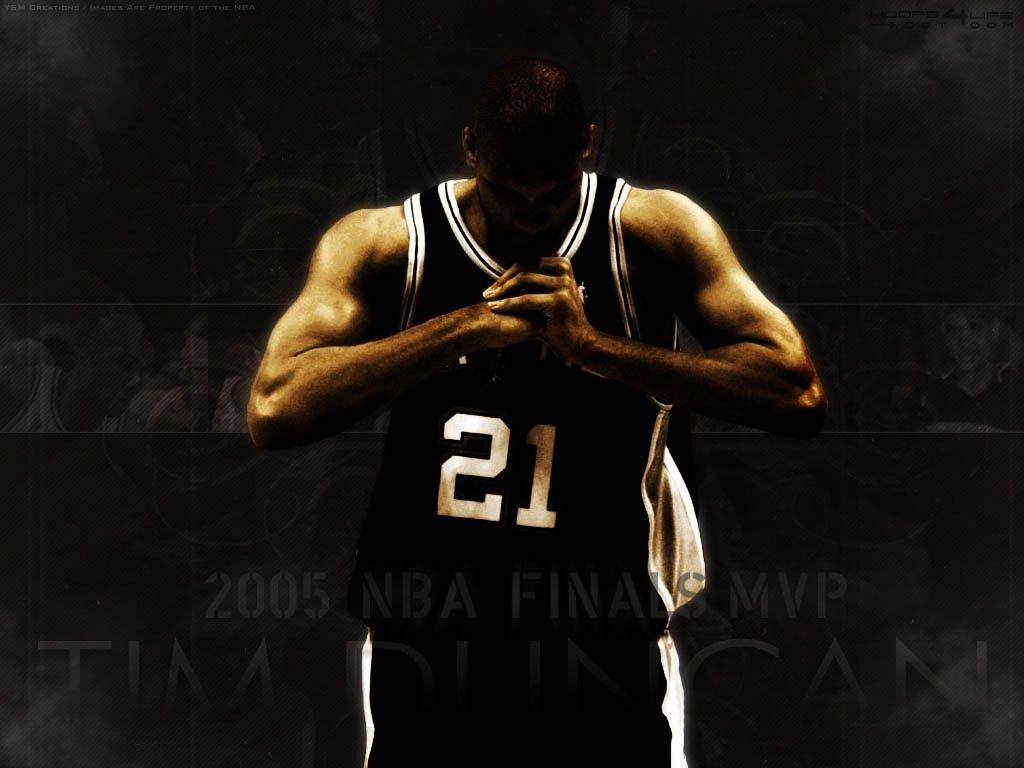 Tim Duncan Minimalist Art Wallpaper