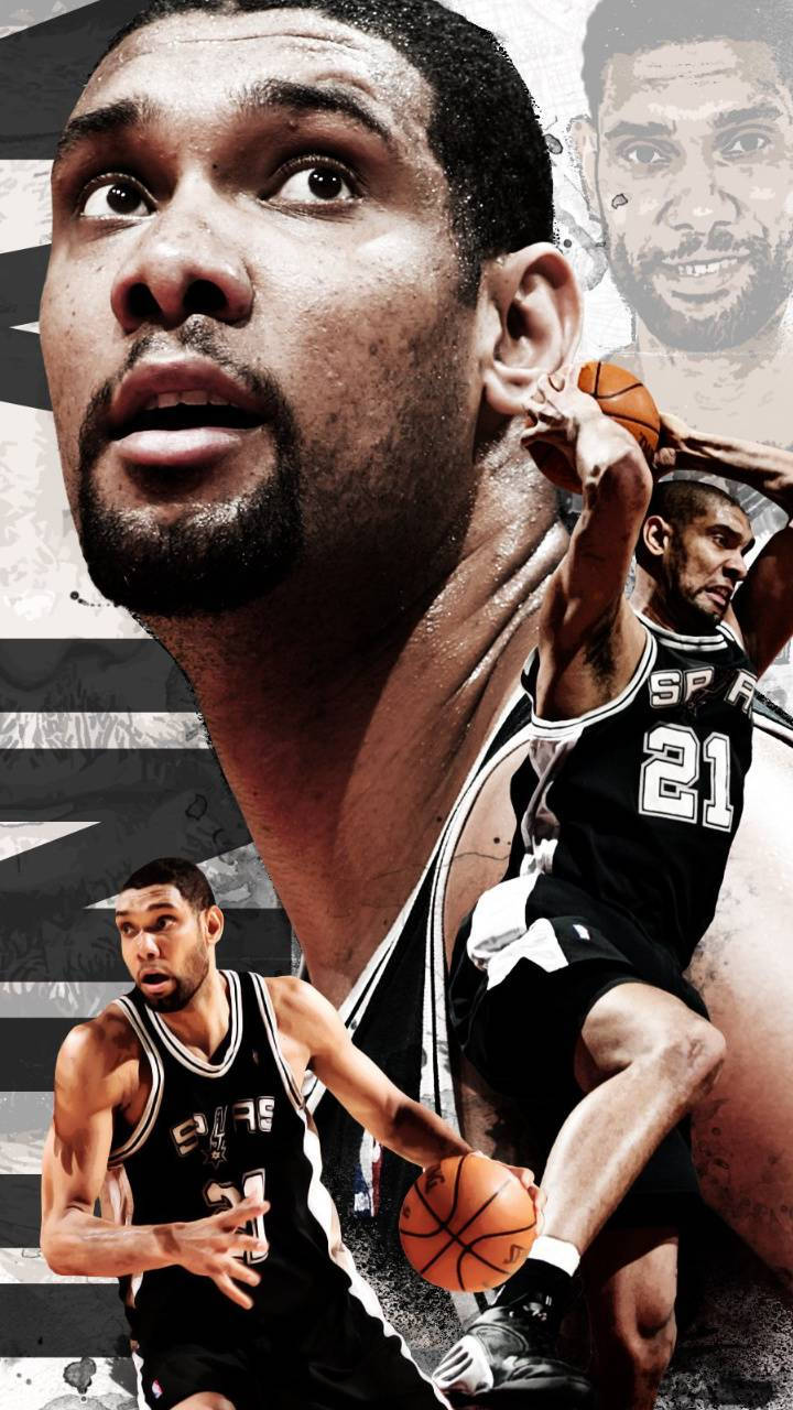 Tim Duncan Quadtych Art Wallpaper