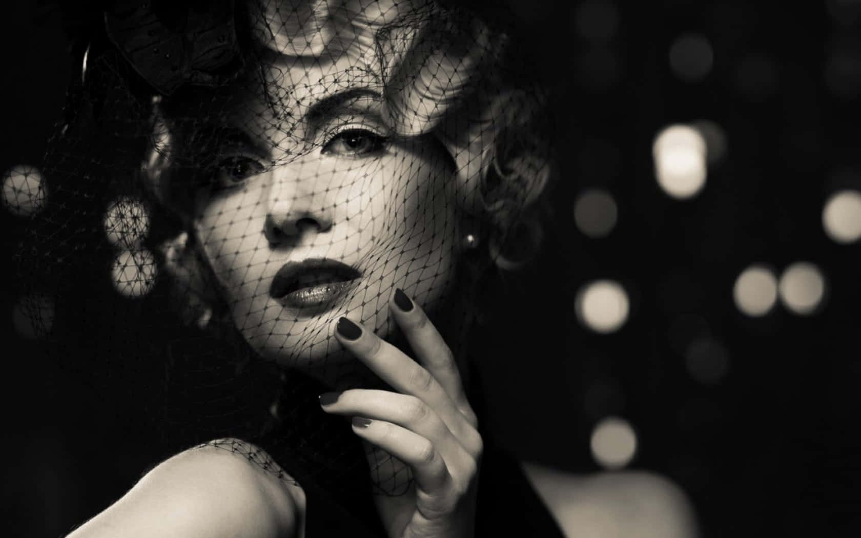 Timeless Elegance In Vintage Black And White Photography Wallpaper