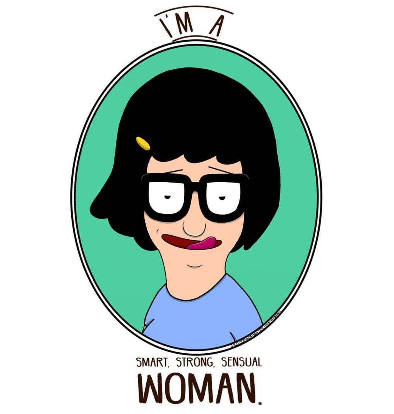 Tina Belcher Mirror Portrait Wallpaper