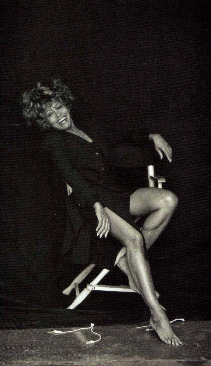 Tina Turner Hanes Ad Black White Wallpaper