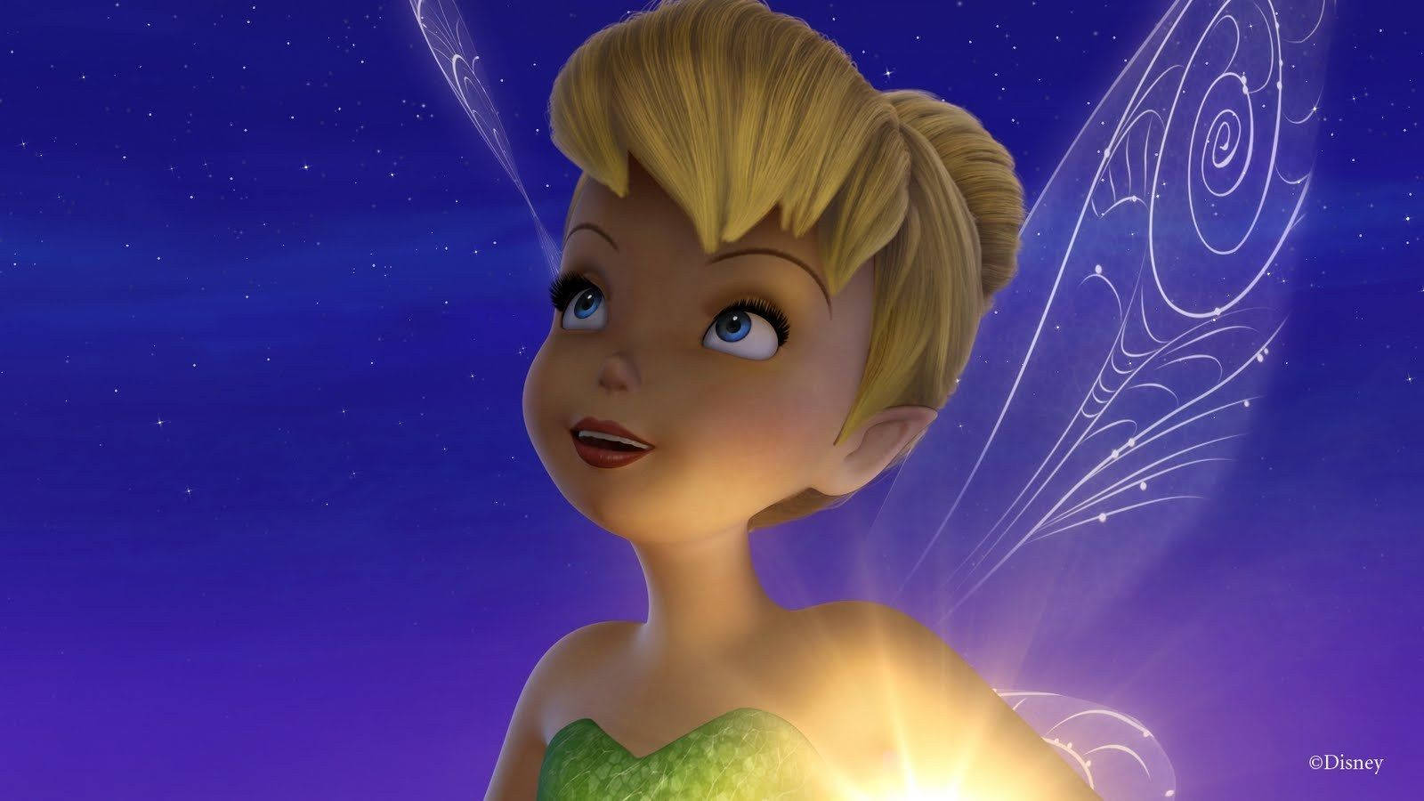 Tinkerbell Holding A Night Light Wallpaper