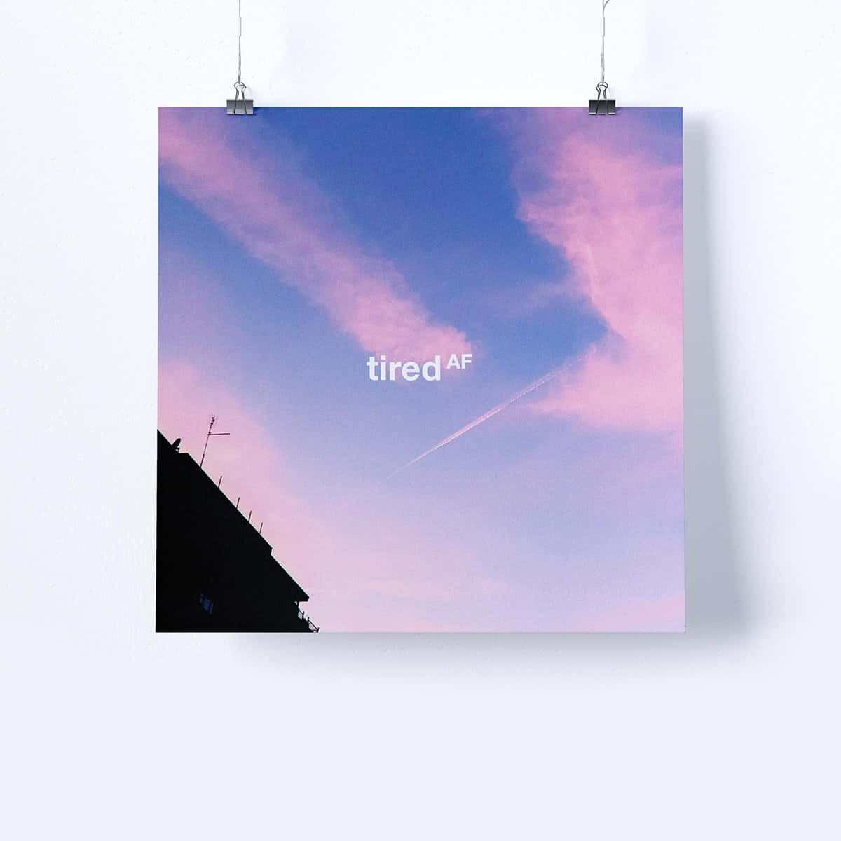 Tired Aesthetic Sky Poster Wallpaper