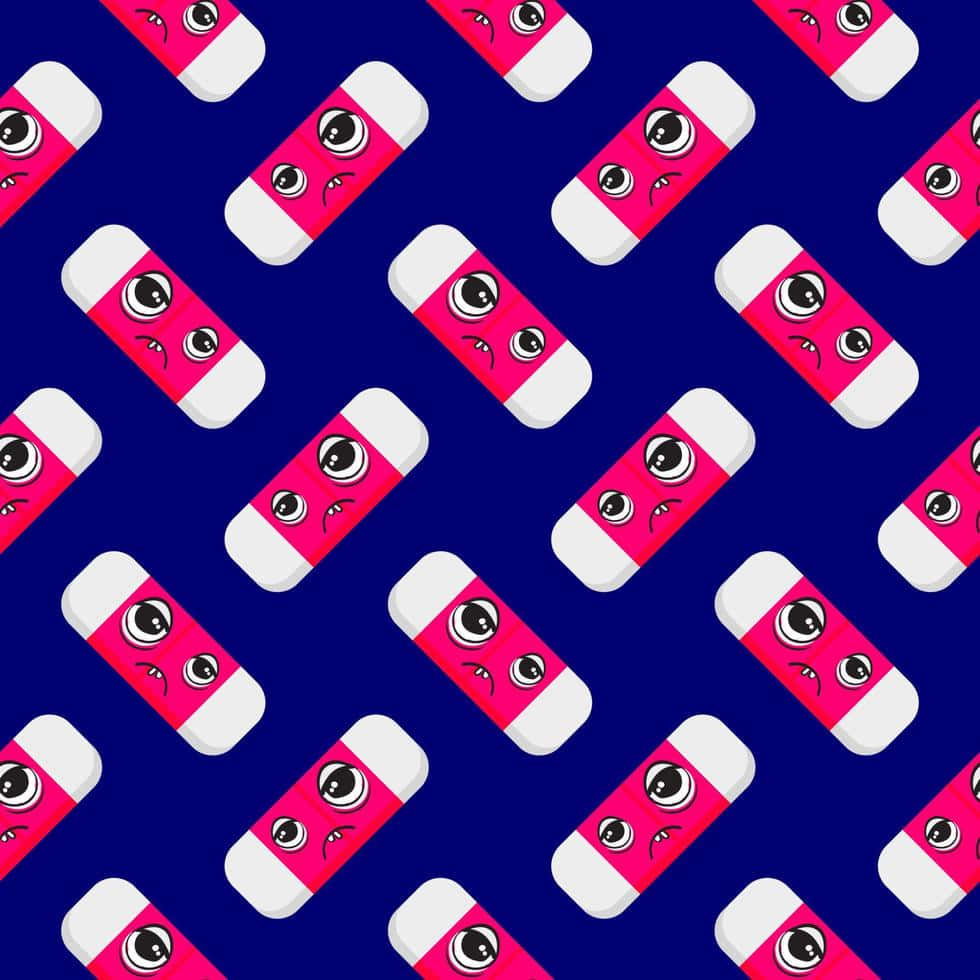 Tired Pills Pattern Aesthetic Wallpaper