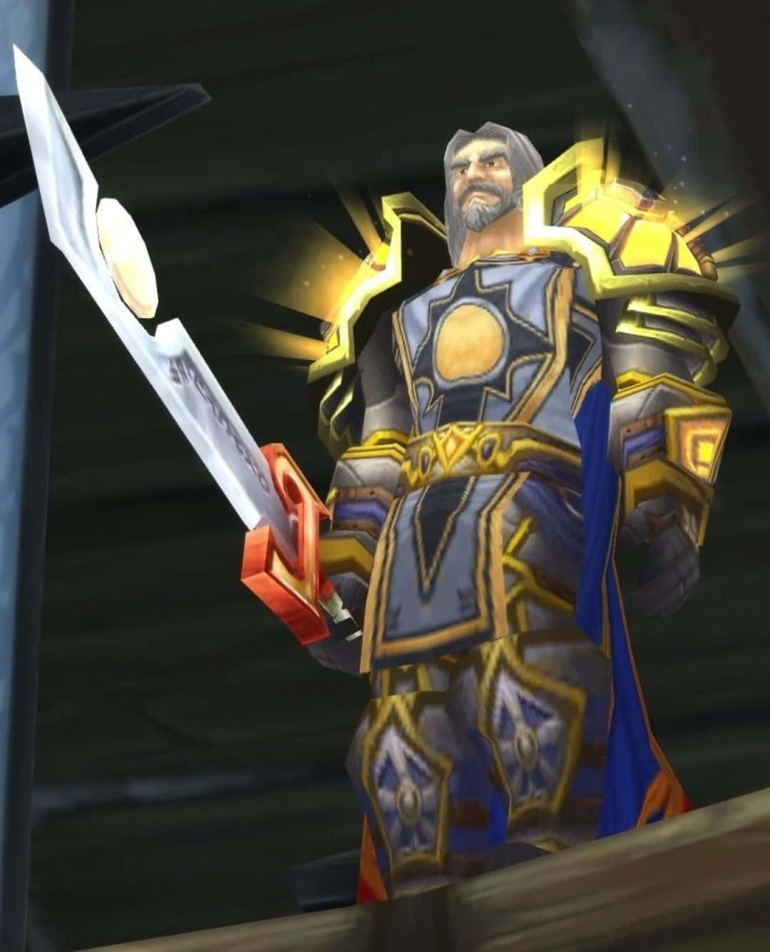 Tirion Fordring Holding Ashbringer Wallpaper