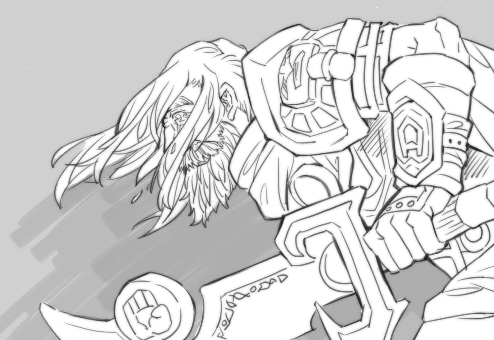 Tirion Fordring Sketch Wallpaper