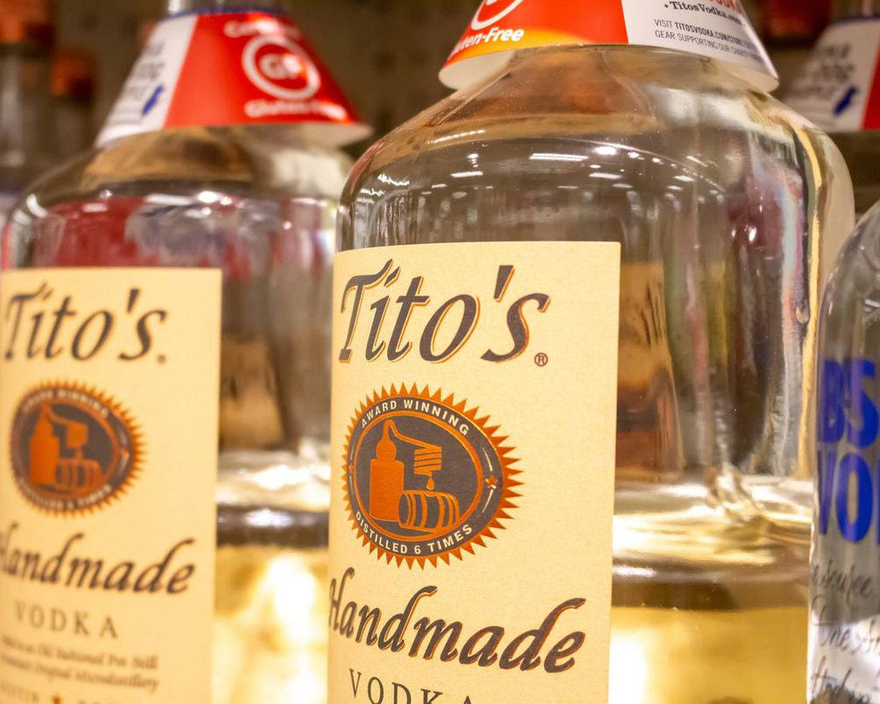 Titos Vodka Award-winning Liquor Wallpaper