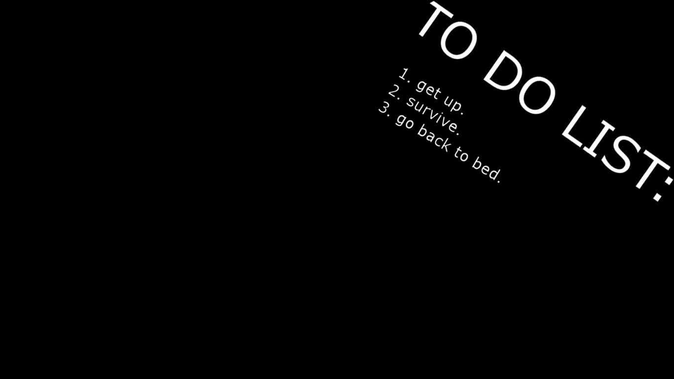 To Do List 1366x768 Minimalist Wallpaper