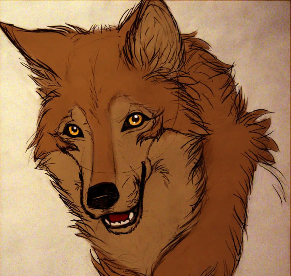 Toboe, The Enigmatic Wolf From Wolf's Rain Wallpaper