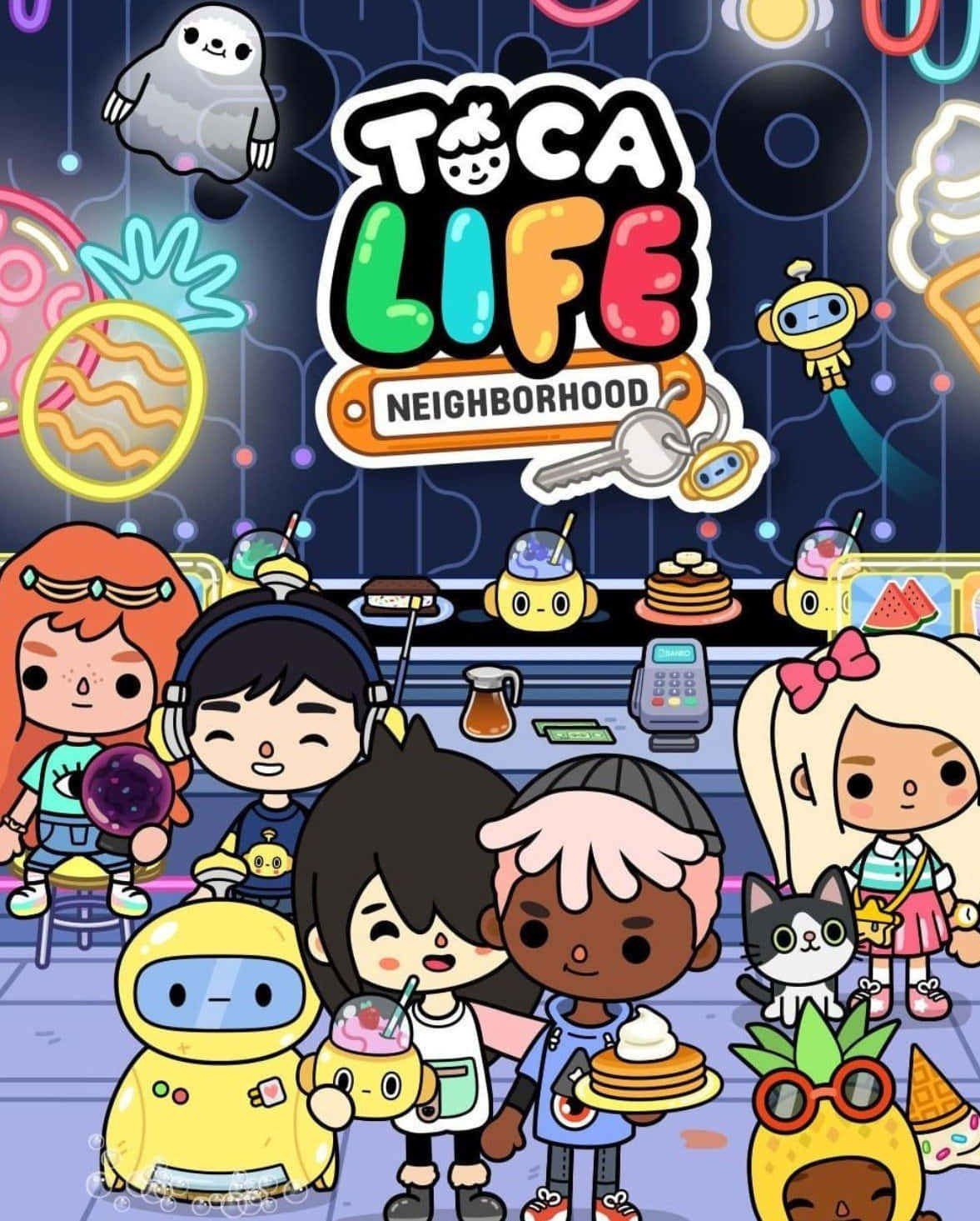 Toca Life Neighborhood Characters Aesthetic Wallpaper