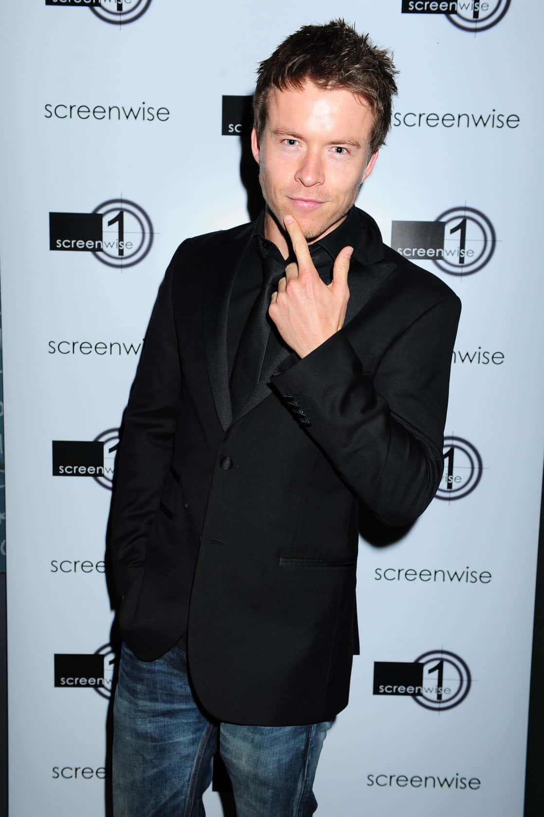 Todd Lasance Black Blazer Event Pose Wallpaper