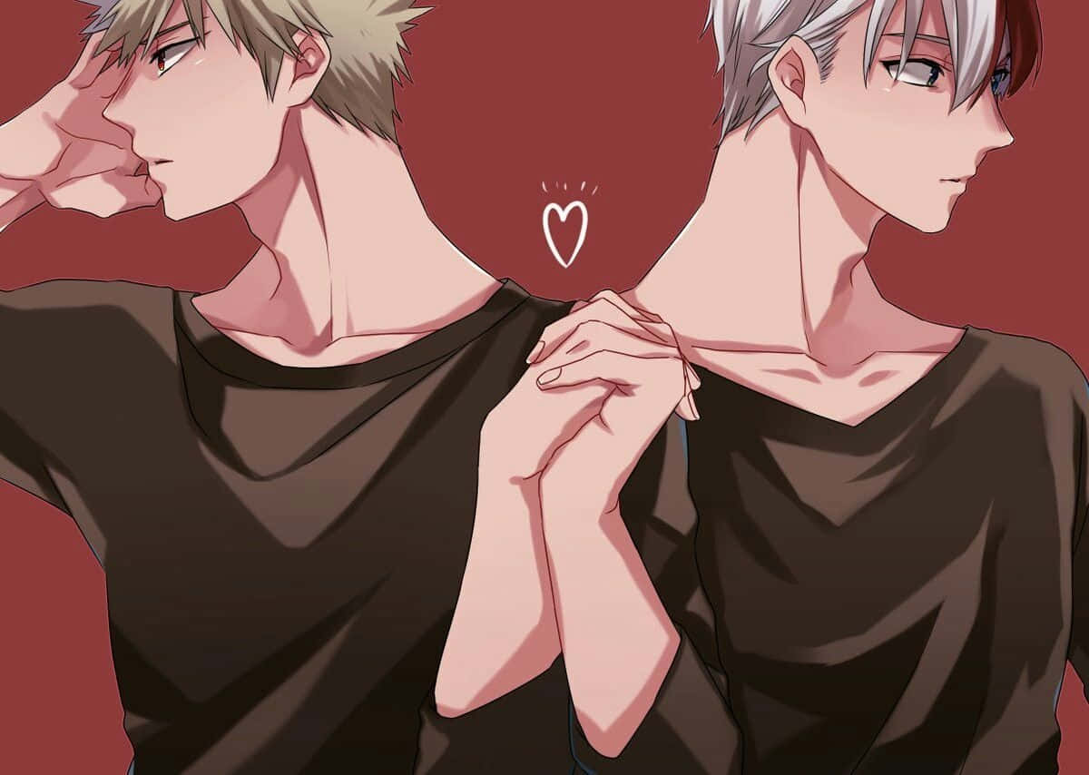 Todobaku My Hero Academia Holding Hands Wallpaper