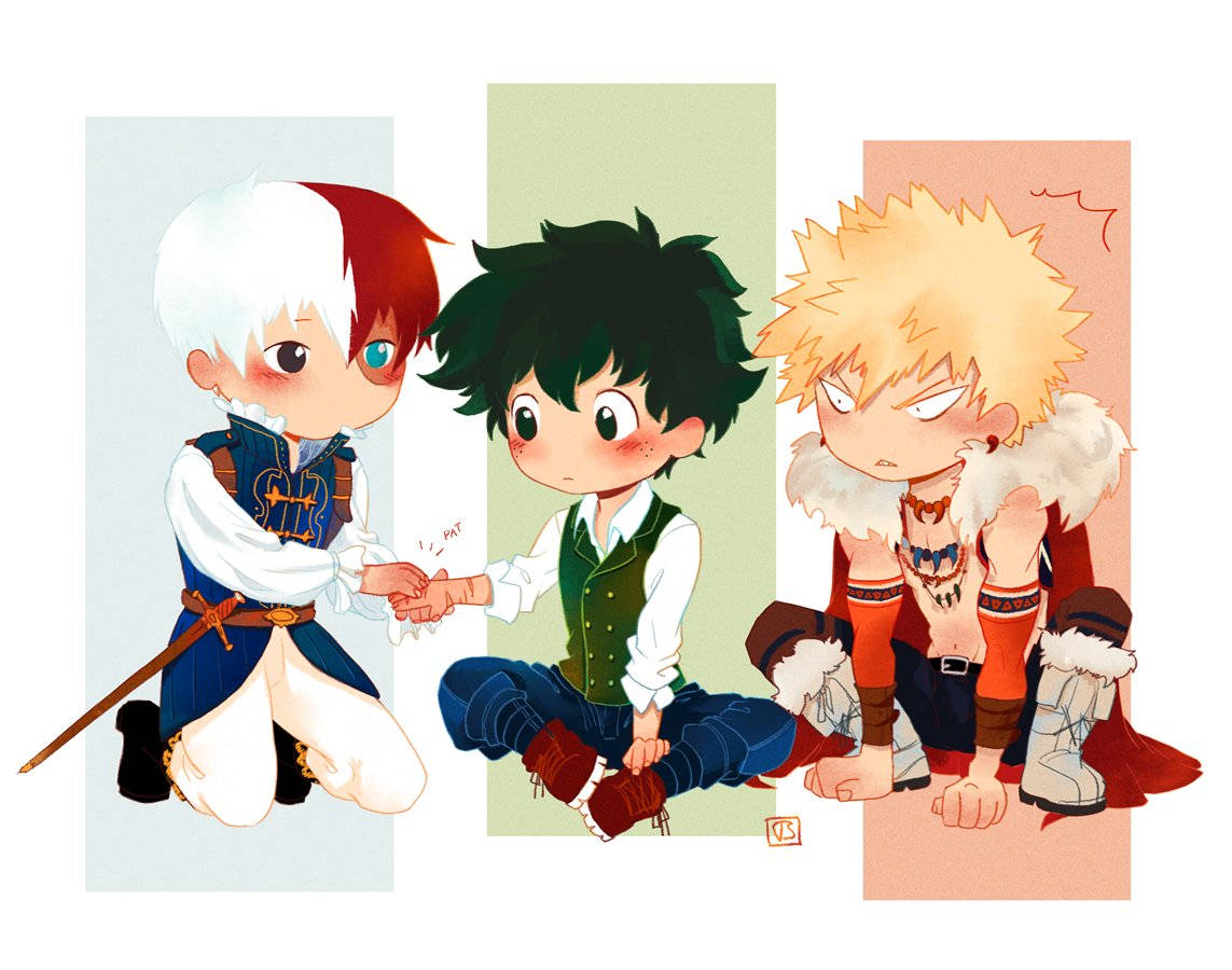 Todobakudeku Anime Collage Wallpaper