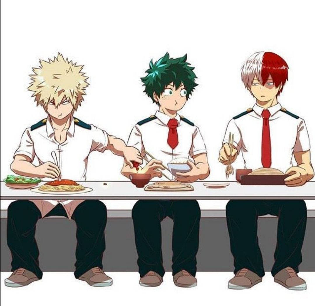 Todobakudeku Trio Eating Wallpaper