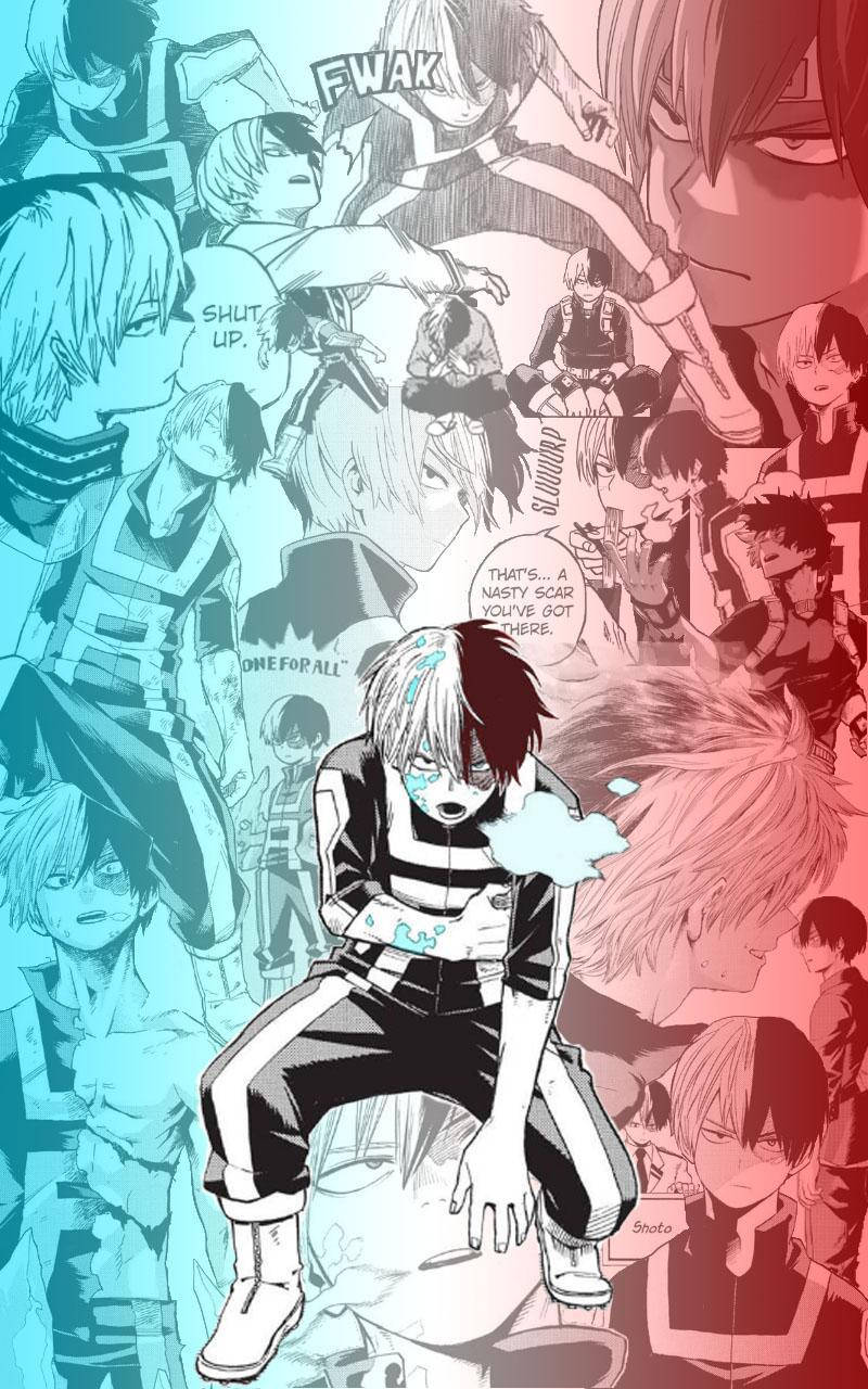 Todoroki Cute Manga Storyboard Wallpaper