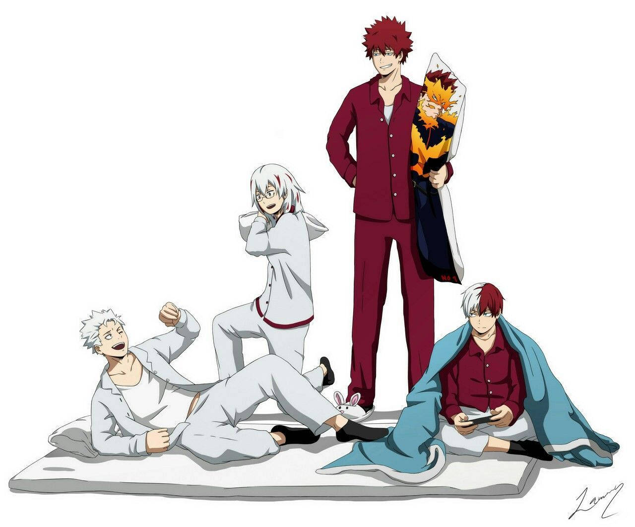 Todoroki Family At Bedtime Wallpaper