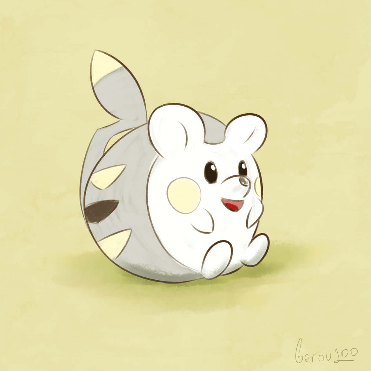 Togedemaru Sitting Down Wallpaper