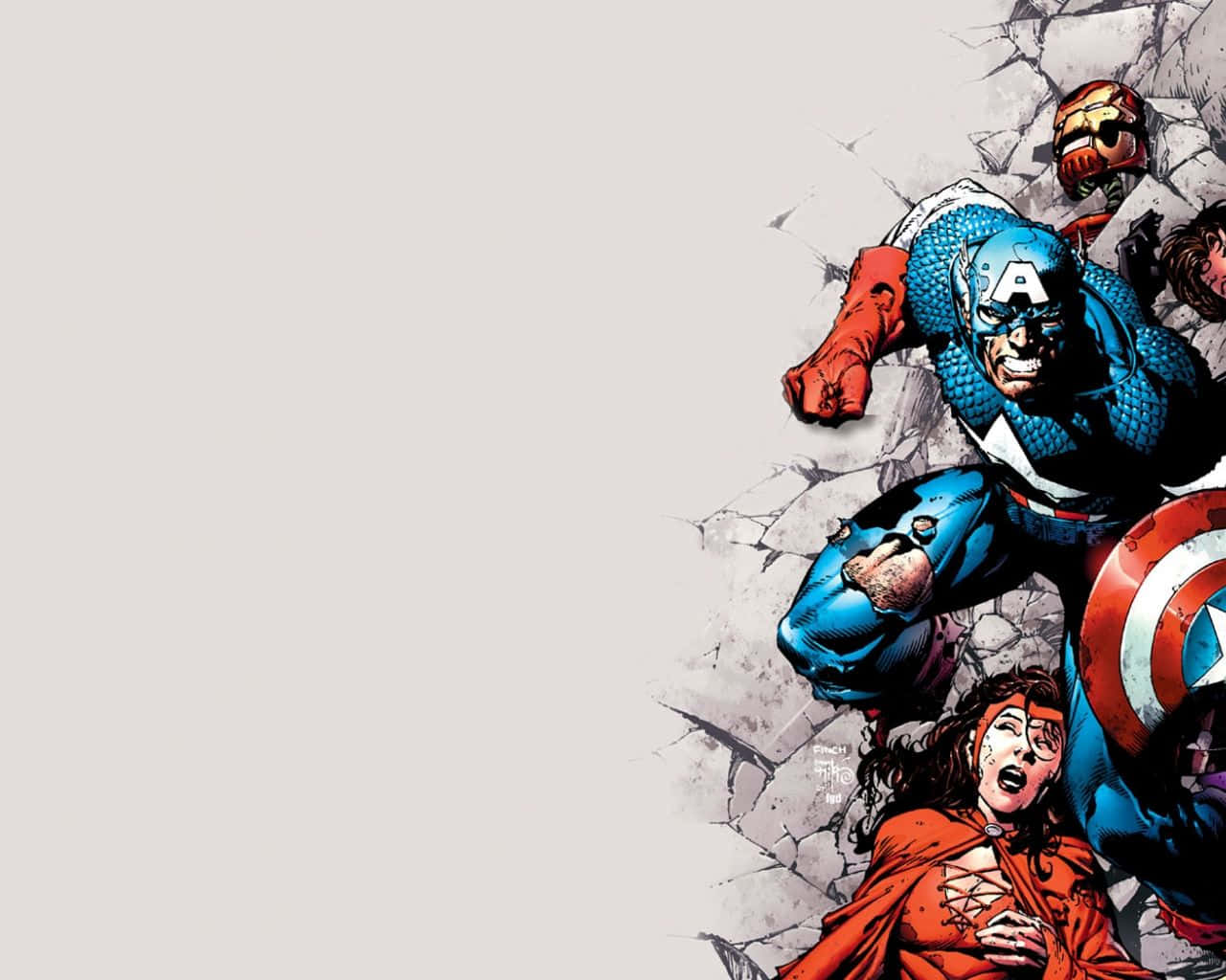 Together Again, Earth's Mightiest Heroes Unite Wallpaper