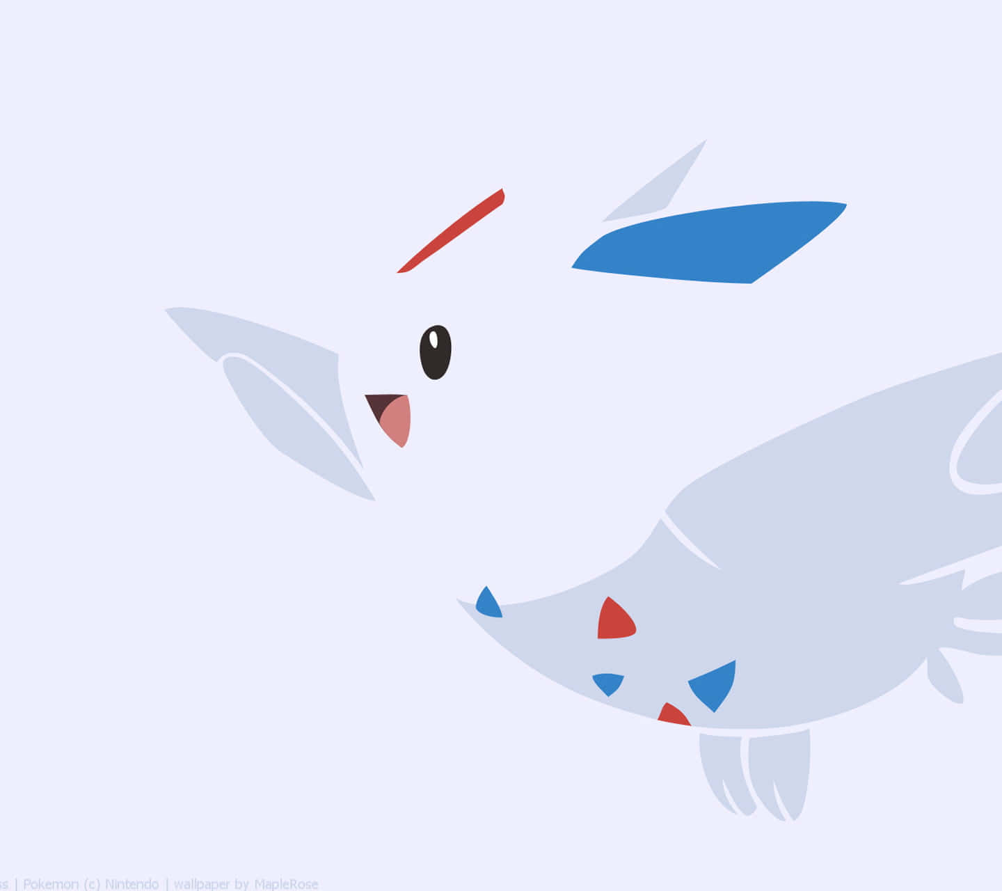 Togetic Flying Minimalist Wallpaper