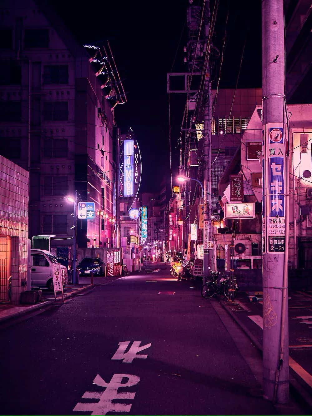 Tokyo Drift Inspired Night Street Wallpaper