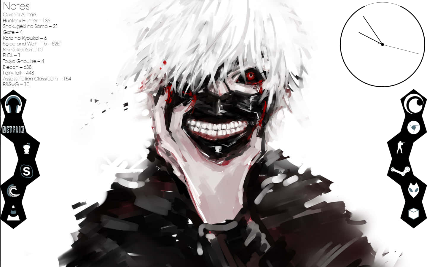 Tokyo Ghoul Anime Ken Kaneki Digital Art Wallpaper