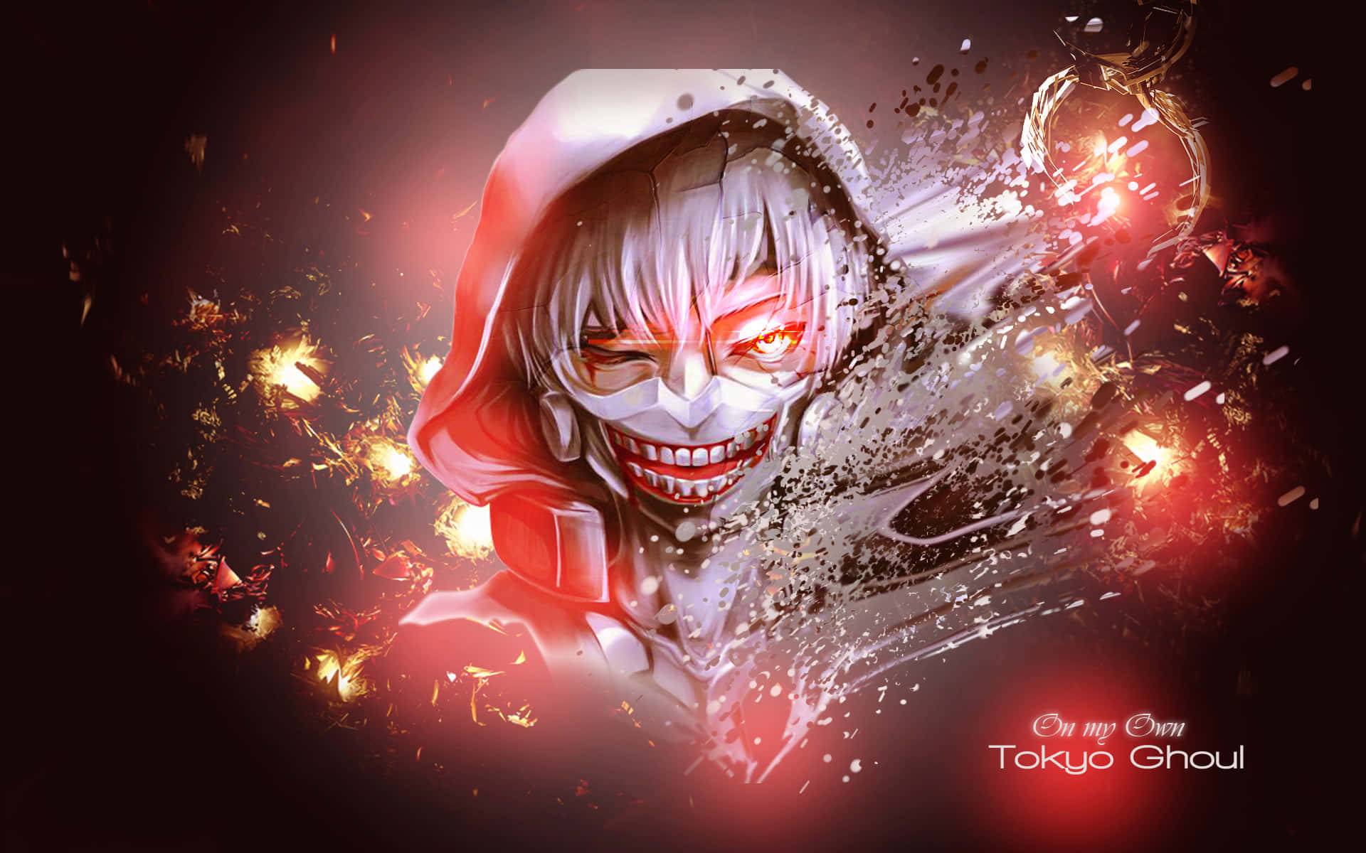 Tokyo Ghoul's Kaneki Ken Wearing His Mask Wallpaper