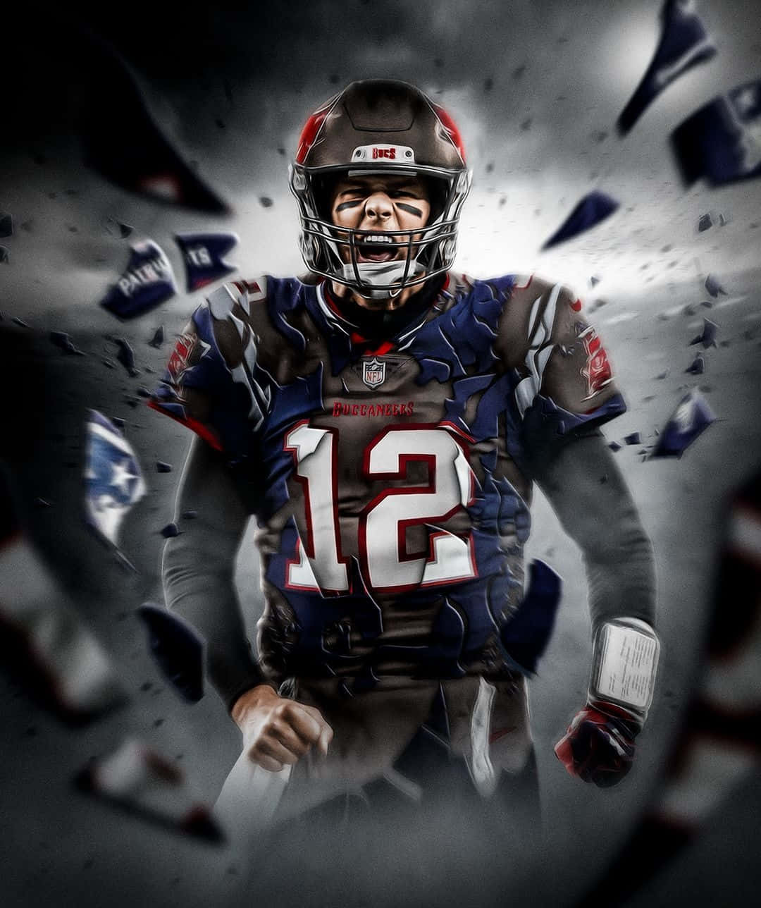 Tom Brady Buccaneers 1080 X 1288 Wallpaper