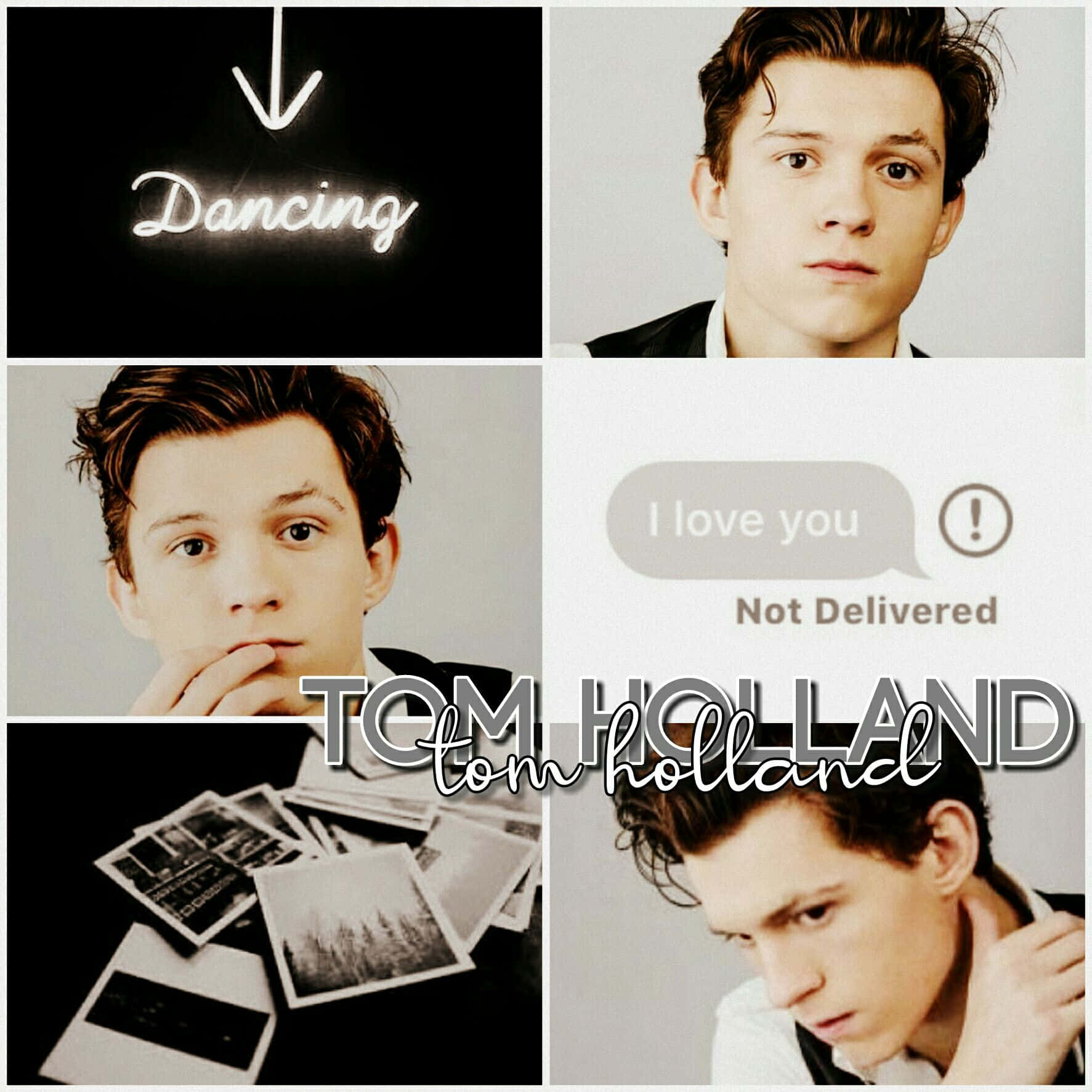 Tom Holland Aesthetic Palette Wallpaper