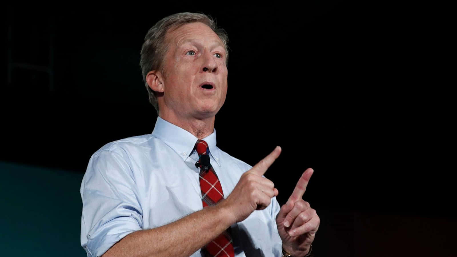 Tom Steyer Pointing Upwards Wallpaper