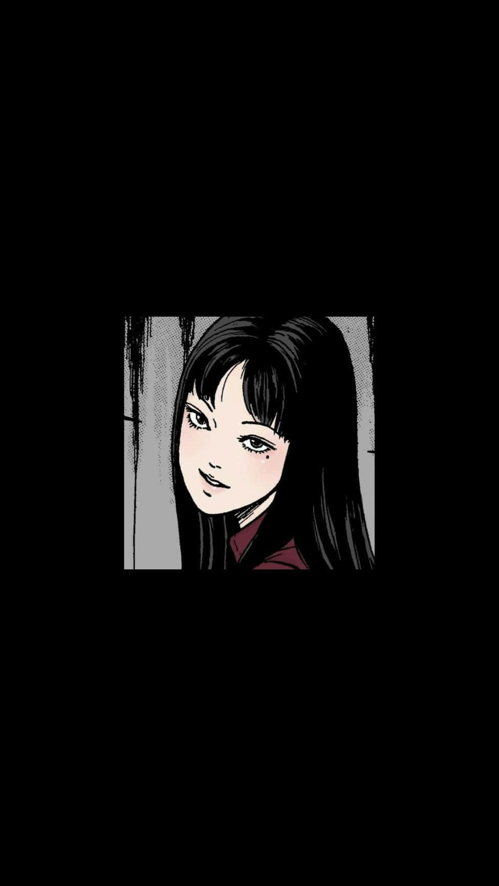 Tomie In Crimson Wallpaper