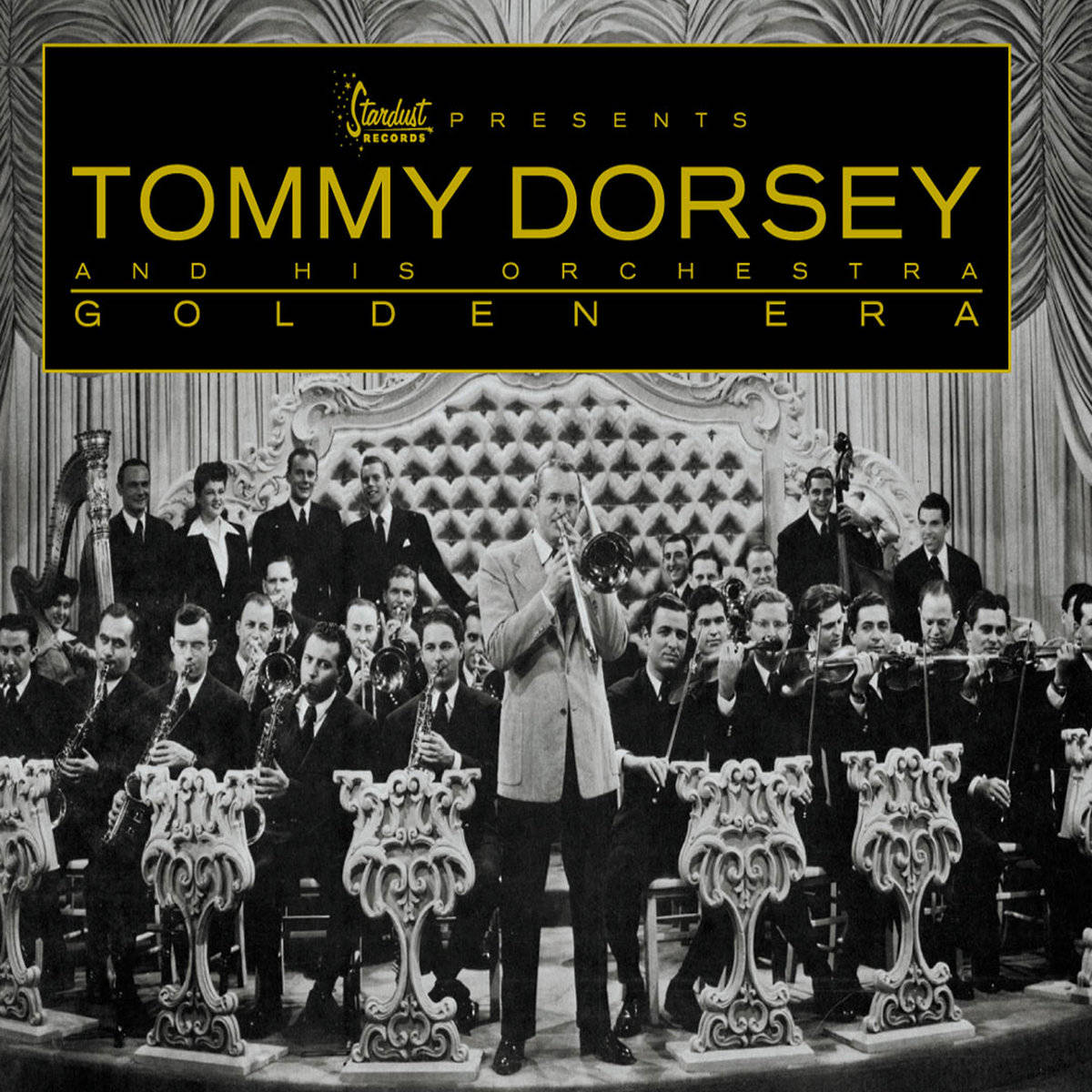 Tommy Dorsey And His Orchestra Showcasing Golden Era Wallpaper