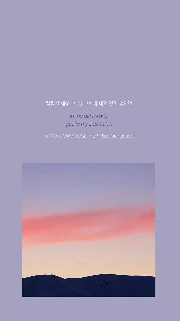 Tomorrow X Together Blue Orangeade Wallpaper