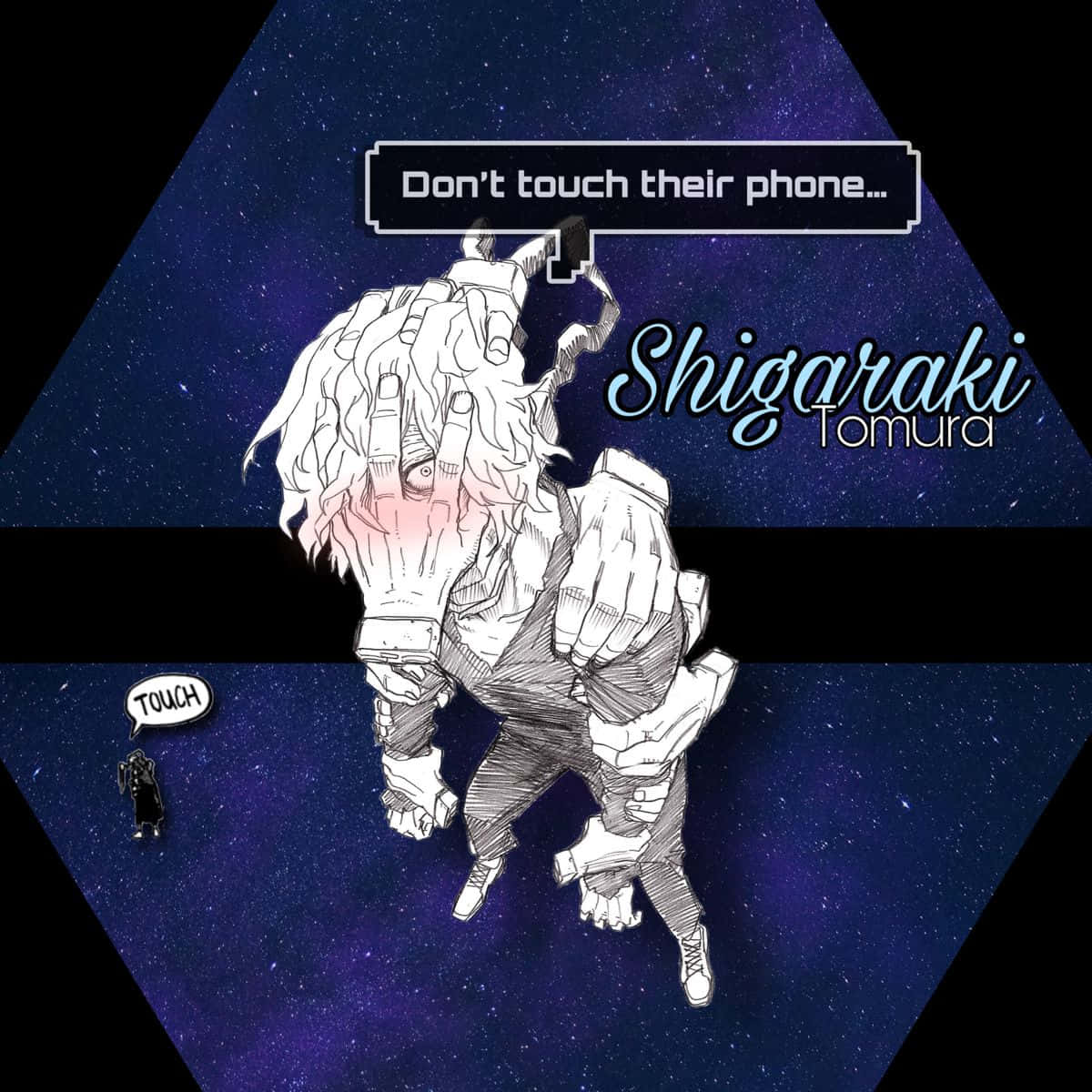 Tomura Shigaraki In All Might's Grasp. Wallpaper