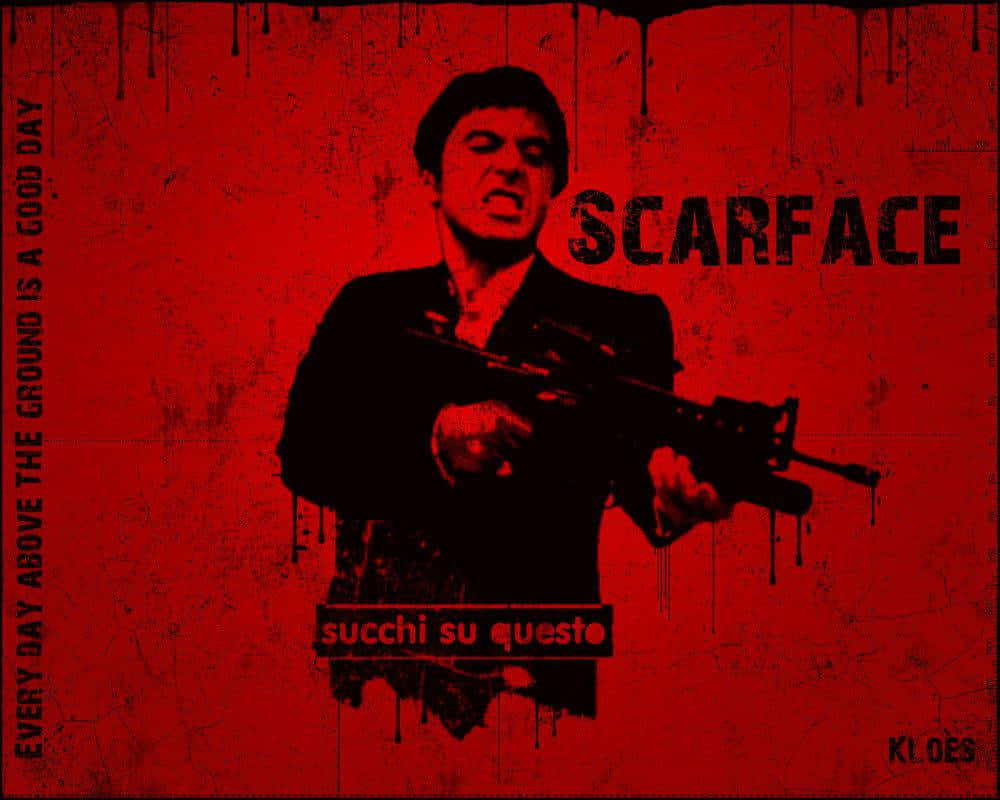 Tony Montana In All His Glory Wallpaper