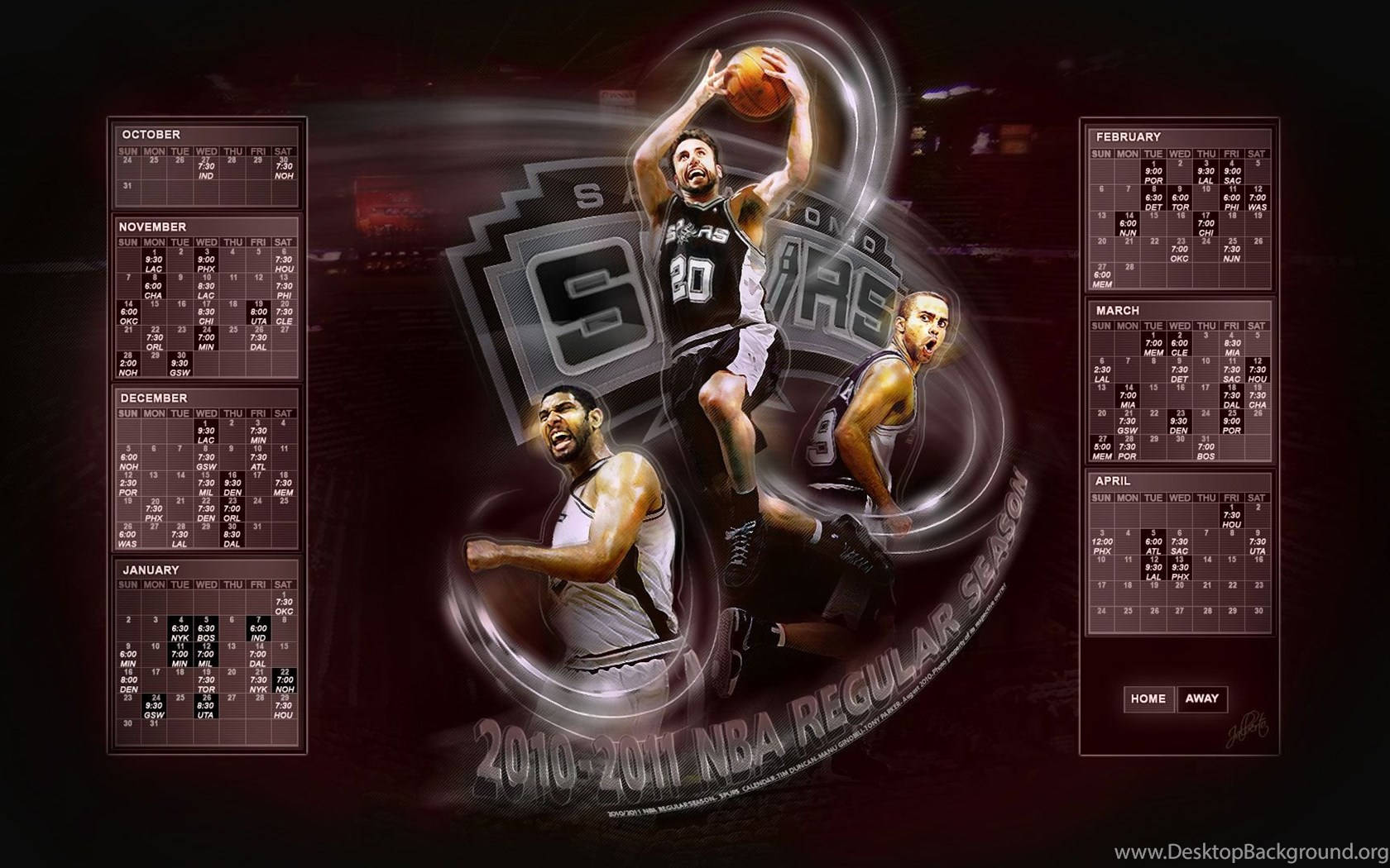 Tony Parker Nba Year Schedule Wallpaper