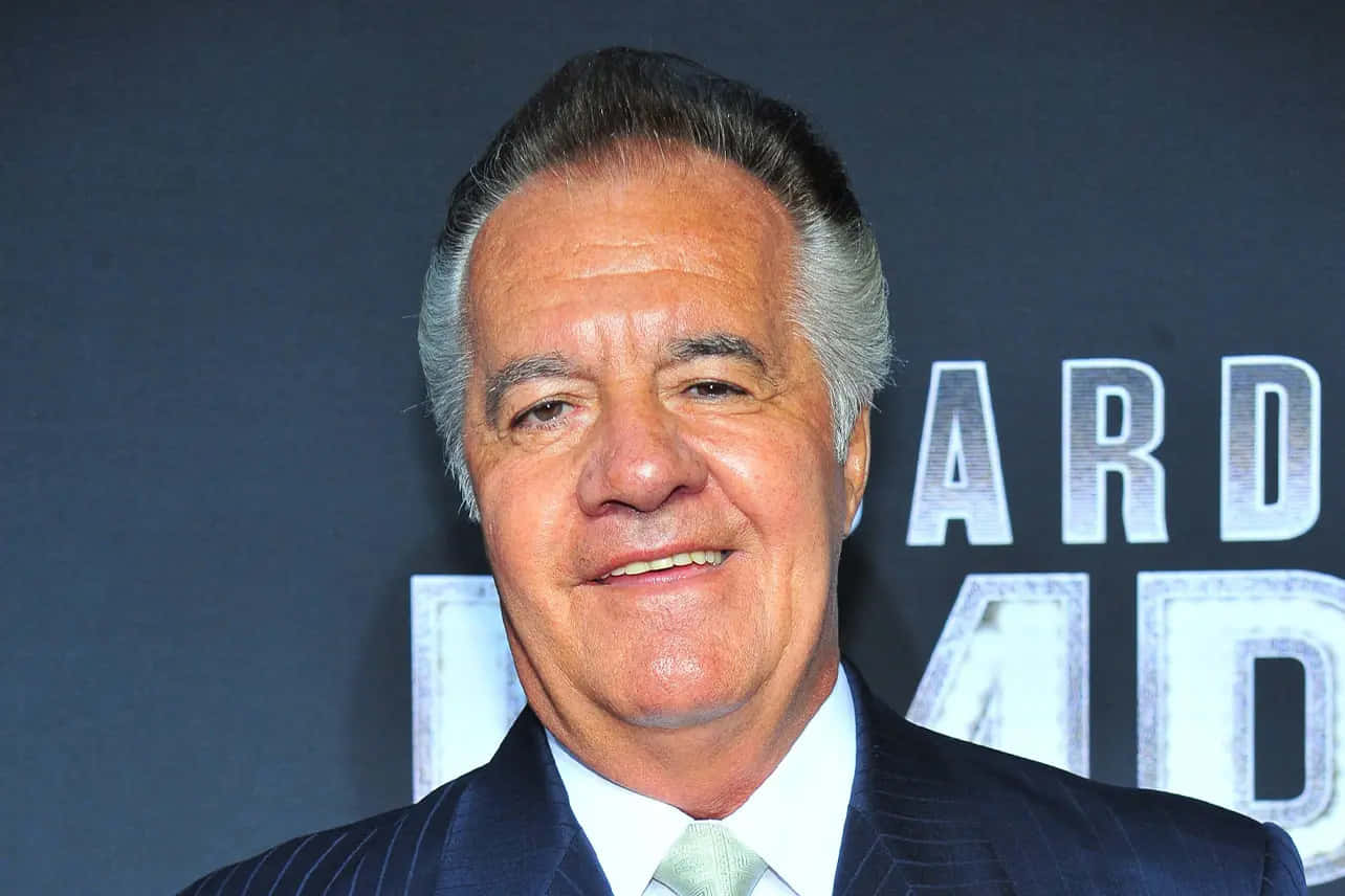 Tony Sirico Striking A Pose In A Photoshoot Wallpaper