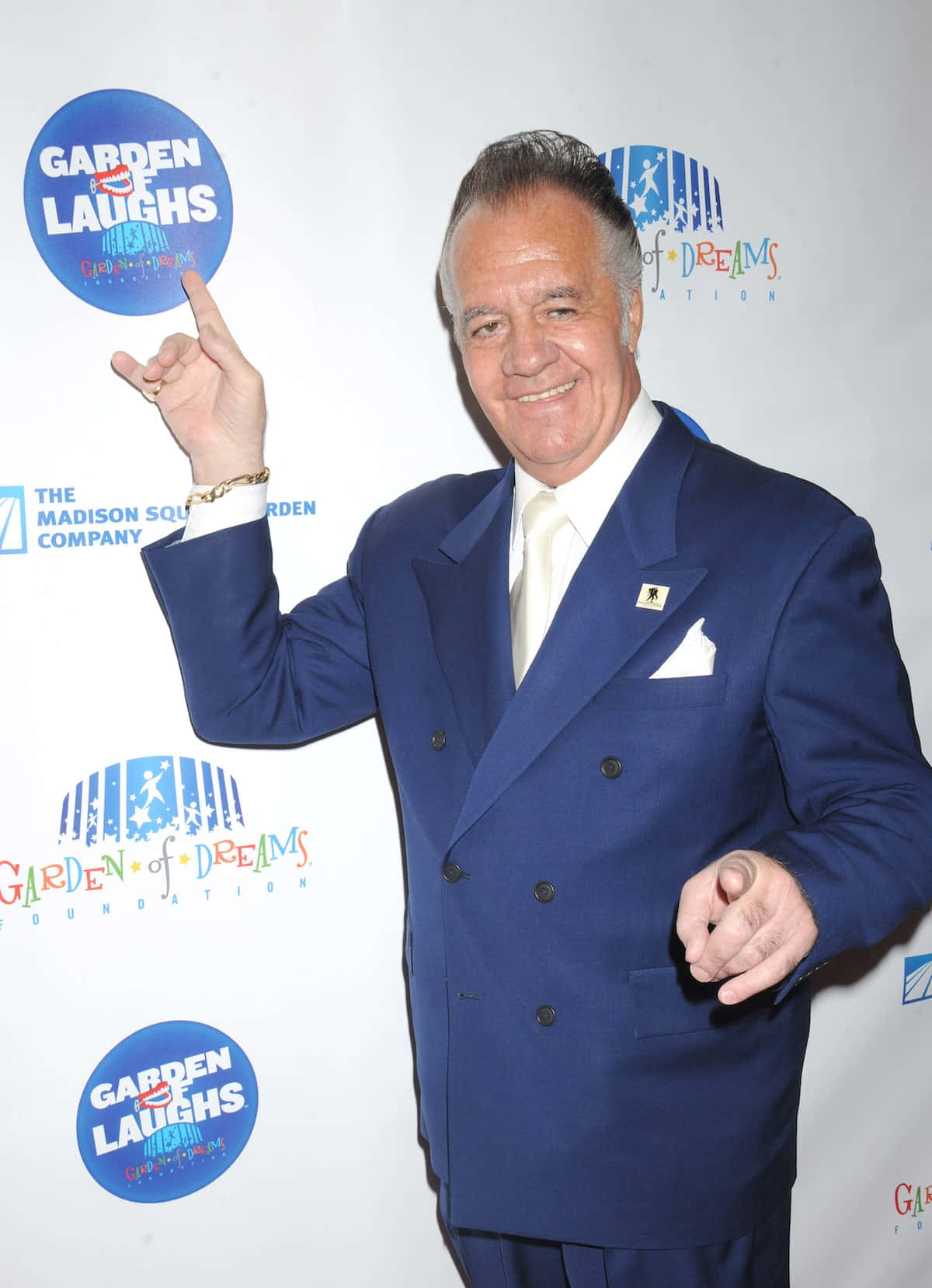 Tony Sirico Striking A Pose In A Sharp Suit Wallpaper