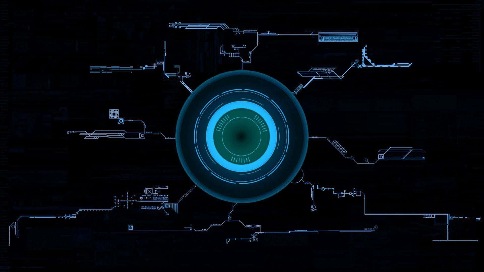 Tony Stark Lights Up The Evening With His Arc Reactor Wallpaper