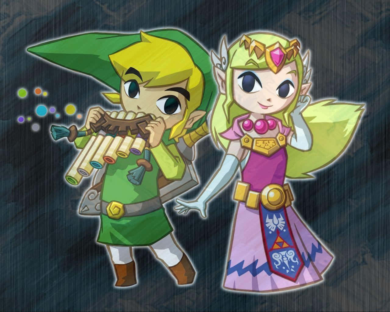 Toon Link Bravely Exploring The World Of Hyrule Wallpaper