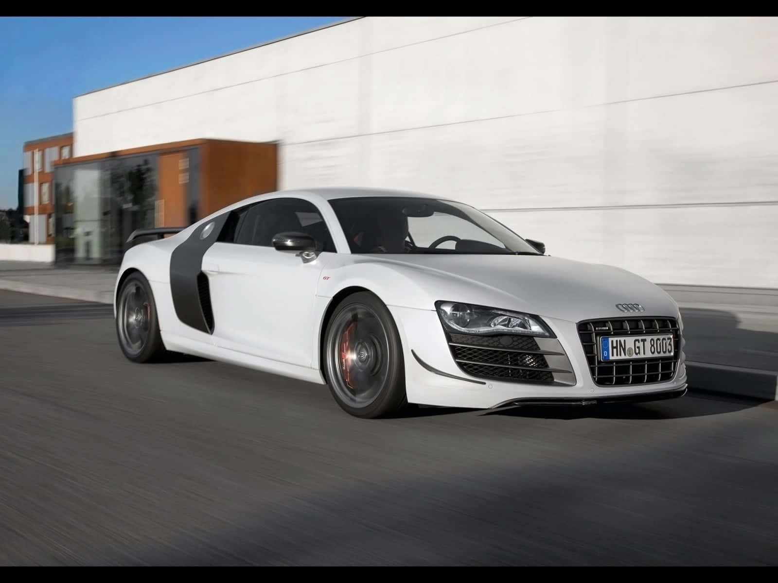 Top 10 Car White Audi R8 5.2 Wallpaper